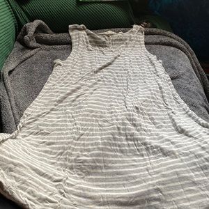 Extremely soft white and grey nightgown